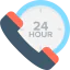 24 hours アイコン 64x64