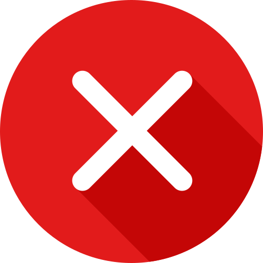 X button icône