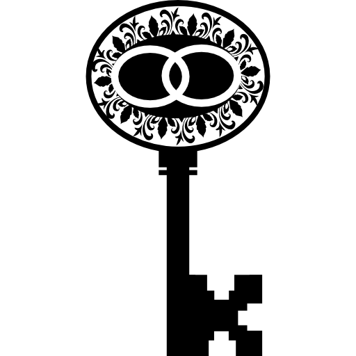 Key oval vintage design іконка