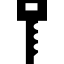 Key simple shape with rectangle on top icône 64x64