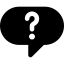 Speech bubble with question mark icône 64x64