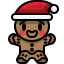 Gingerbread man icon 64x64