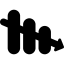 Descending bar graph icon 64x64