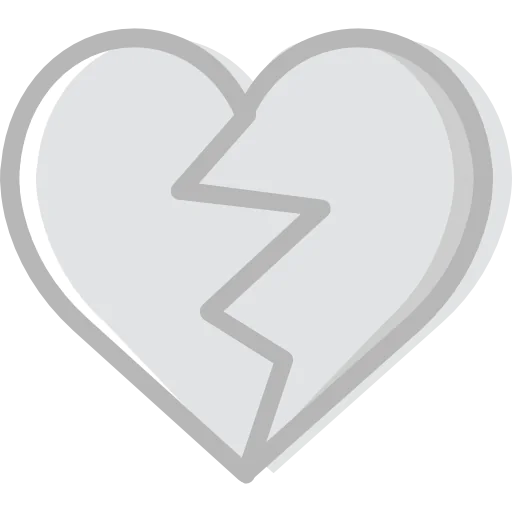 Broken heart icon