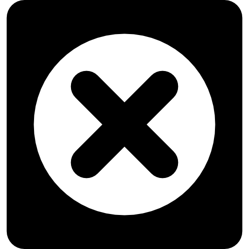 Cancel Square Button icon