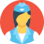 Flight attendant icon 64x64