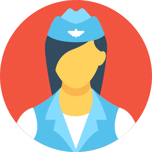 Flight attendant Ikona