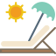 Sunbed icon 64x64