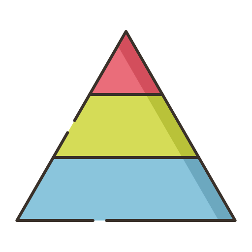 Pyramid chart icon