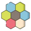 Hexagons Ikona 64x64