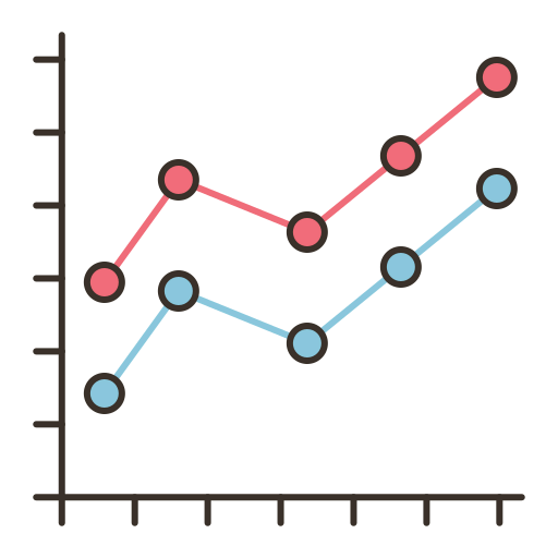 Line chart icon