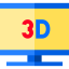 3d television icône 64x64