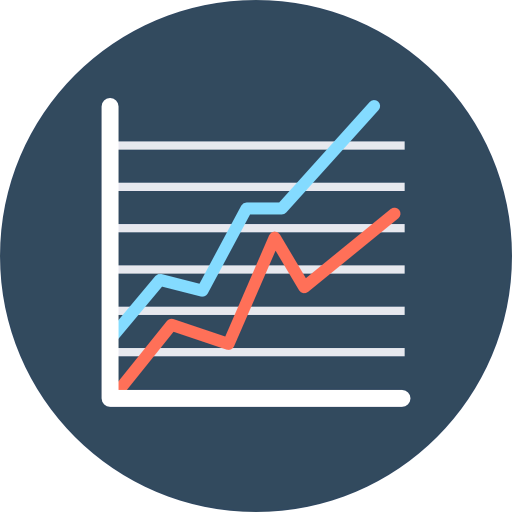 Line chart ícono