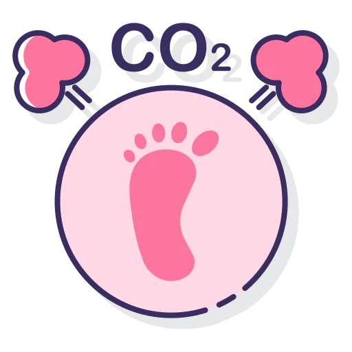 Carbon footprint ícono