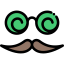Glasses and mustache Symbol 64x64