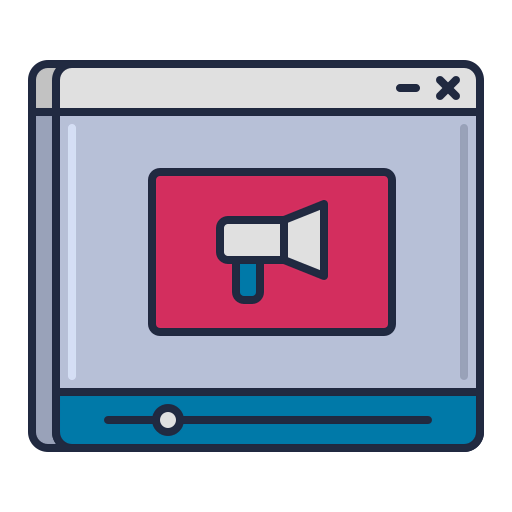 Video marketing Symbol