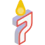 Birthday candle icône 64x64