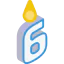 Birthday candle icon 64x64
