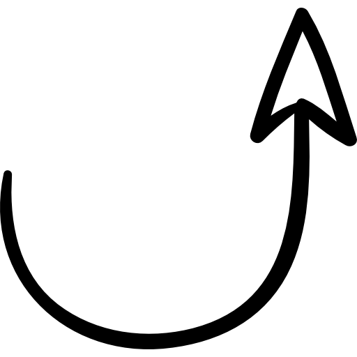 Semicircular up arrow 图标