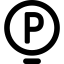 P inside a circle іконка 64x64