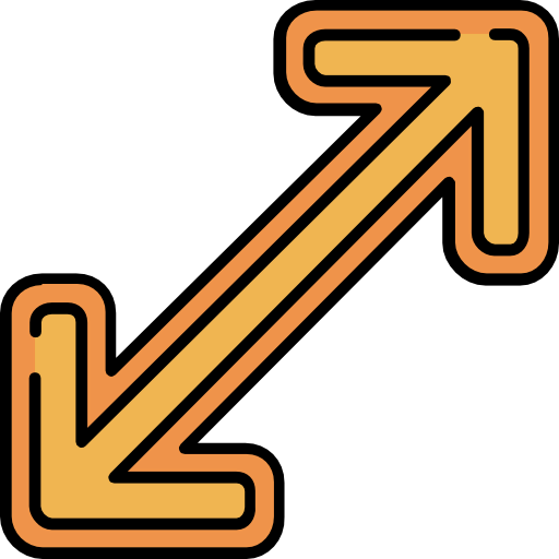 Diagonal arrow icon