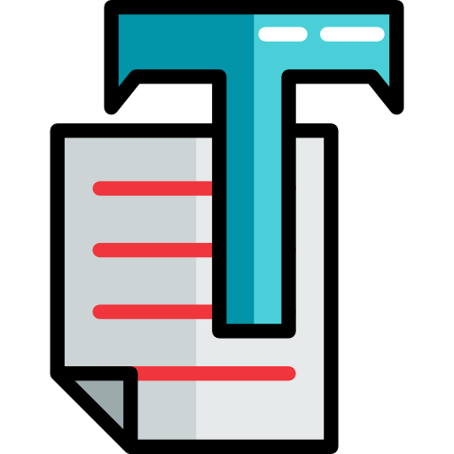 Text ícone