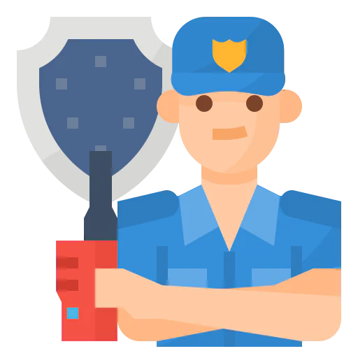 Security man icon