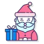 Санта Клаус иконка 64x64