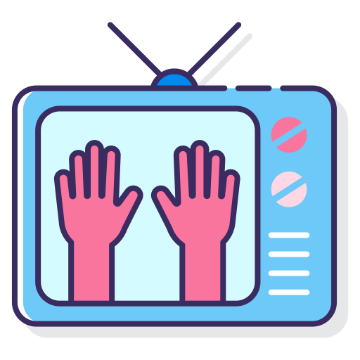 Television screen icon