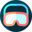 Ski goggles icon 64x64