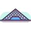 Louvre pyramid 图标 64x64