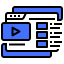 Video stream Symbol 64x64