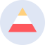 Pyramid chart Symbol 64x64