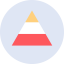 Pyramid chart icon 64x64