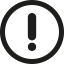 Восклицательная кнопка иконка 64x64