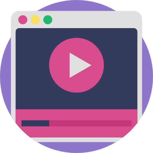 Internet video icon