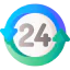 24 hours icon 64x64