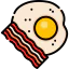 Egg and bacon icon 64x64