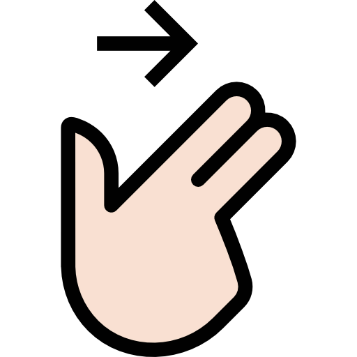 Swipe right biểu tượng