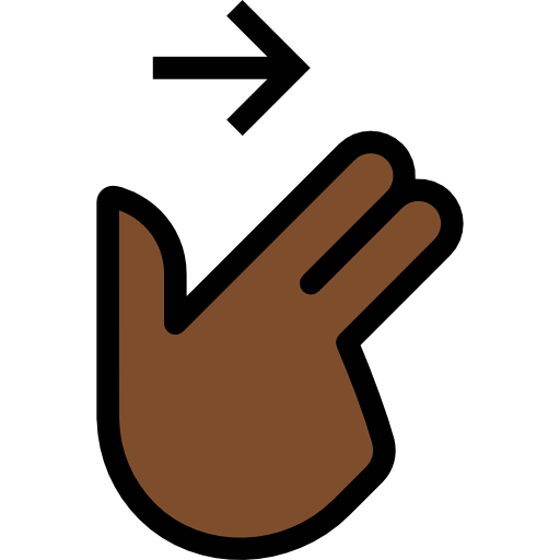 Swipe right icon