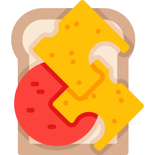 Cheese bread icon