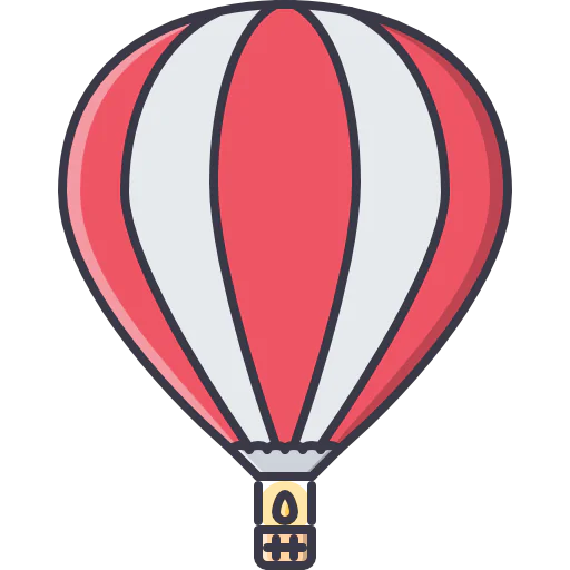 Hot air balloon ícono