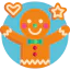 Gingerbread man ícono 64x64