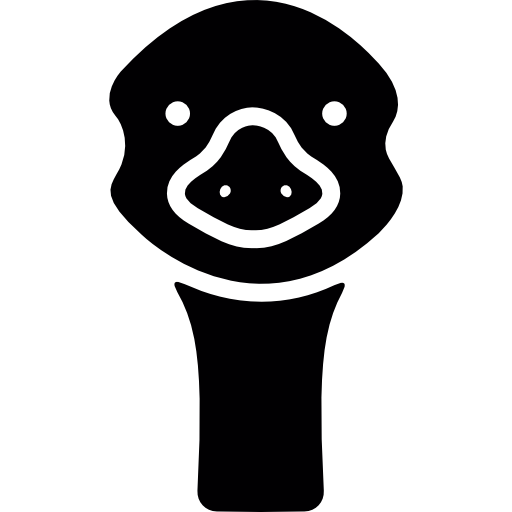 Duck portrait icon