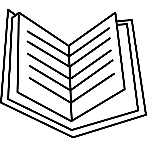 Book with opened pages icon