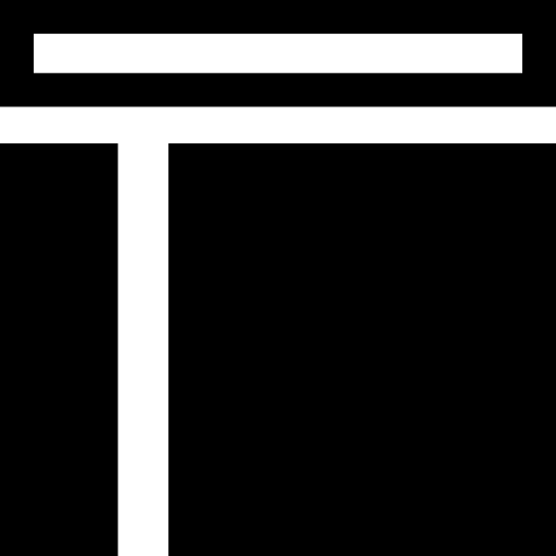Left sidebar layout design interface symbol 상
