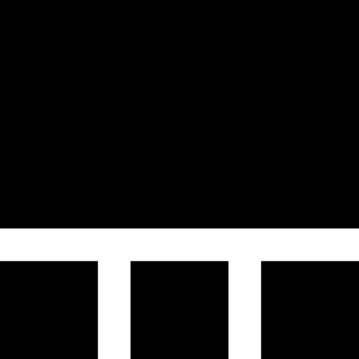 Layout design with bottom panel icône