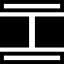 Two columns layout design interface symbol Symbol 64x64