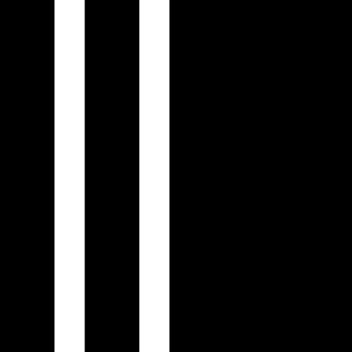 Layout interface symbol with left sidebars іконка