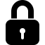 Rectangular closed padlock lock interface symbol icône 64x64